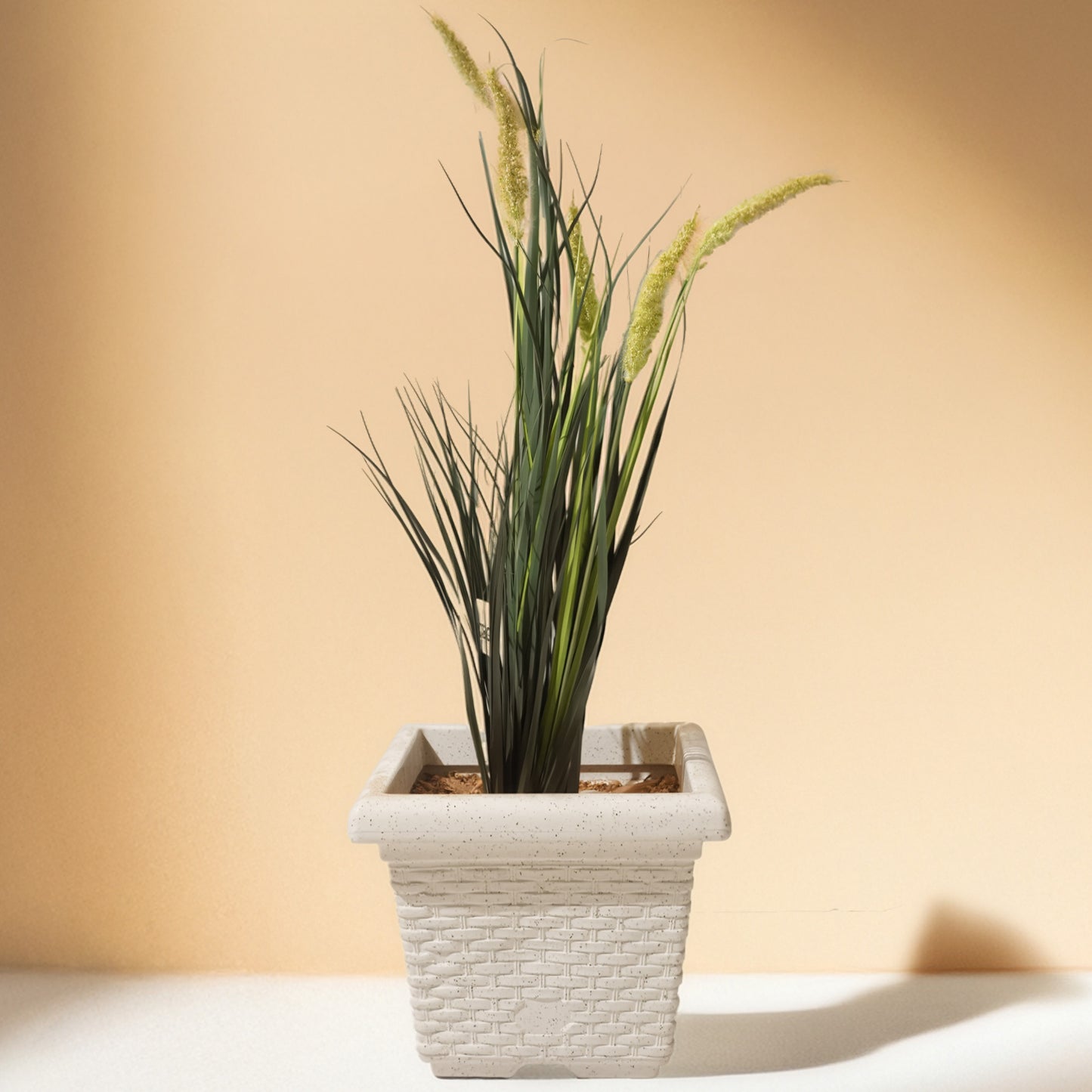 Grass Plant Artificial Brown Flower (95CM) No Pot