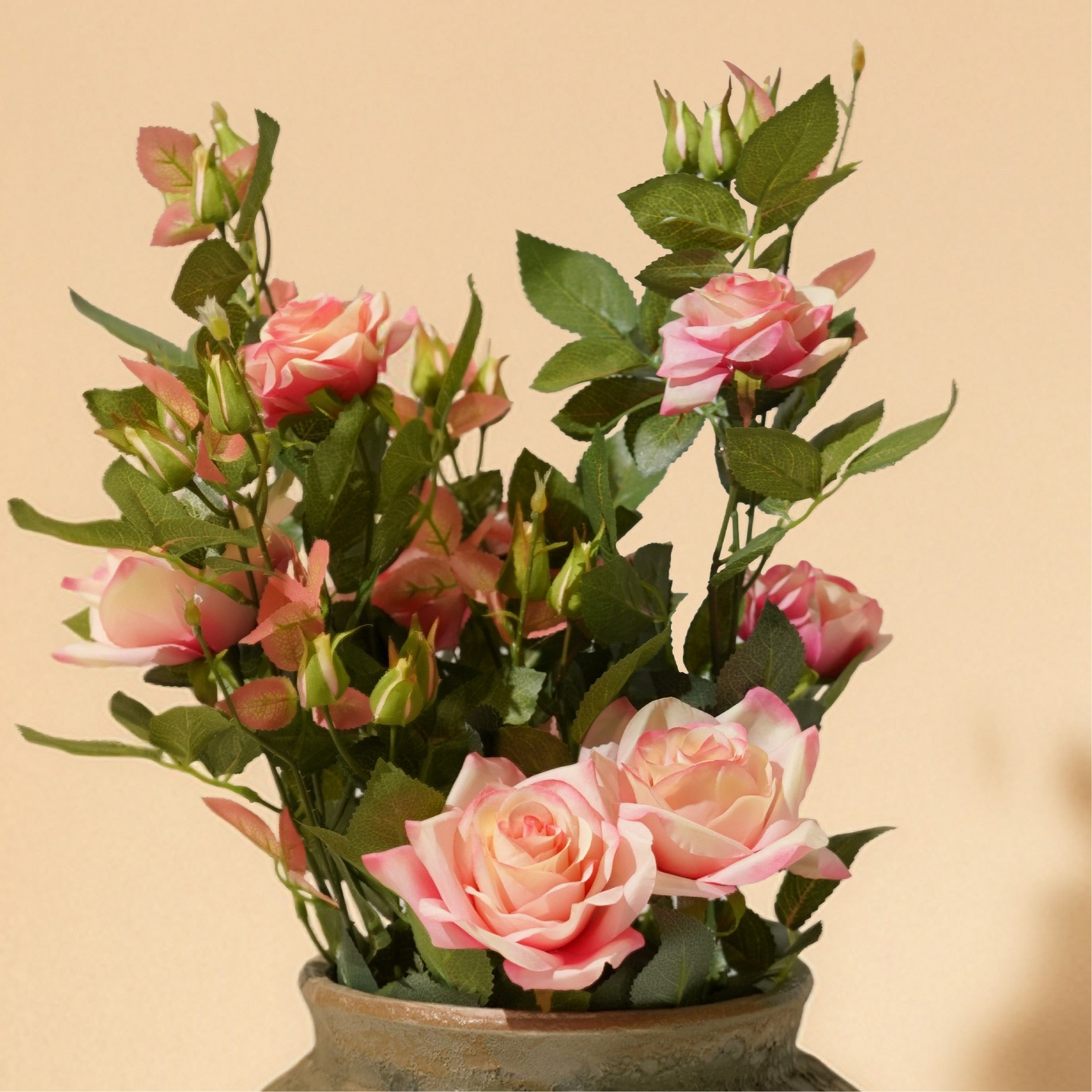 Rose Pink Artificial Plant (50cm) No Pot