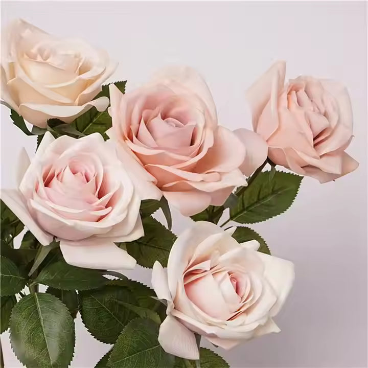 Pink Rose Artificial Plant (90CM) No Pot