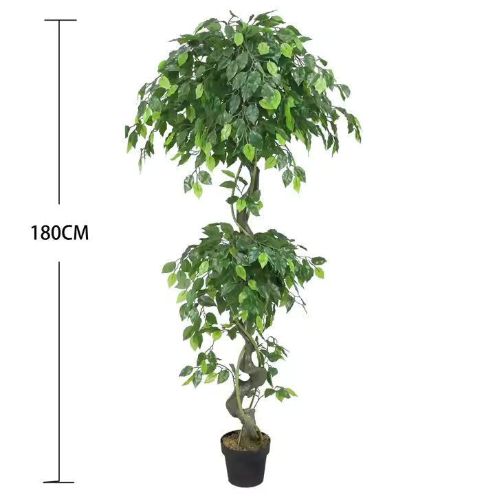 Ficus Artificial Tree in Fabric Leaves (180CM) No Pot