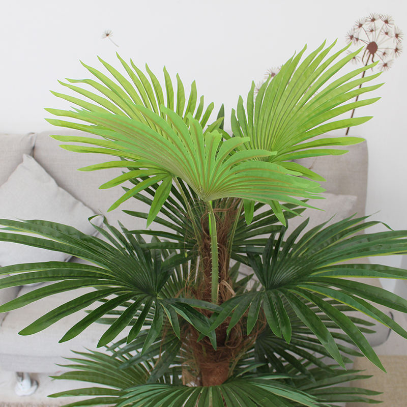 Fan Palm with Pure Palm Fiber Artificial Plant (120CM) No Pot