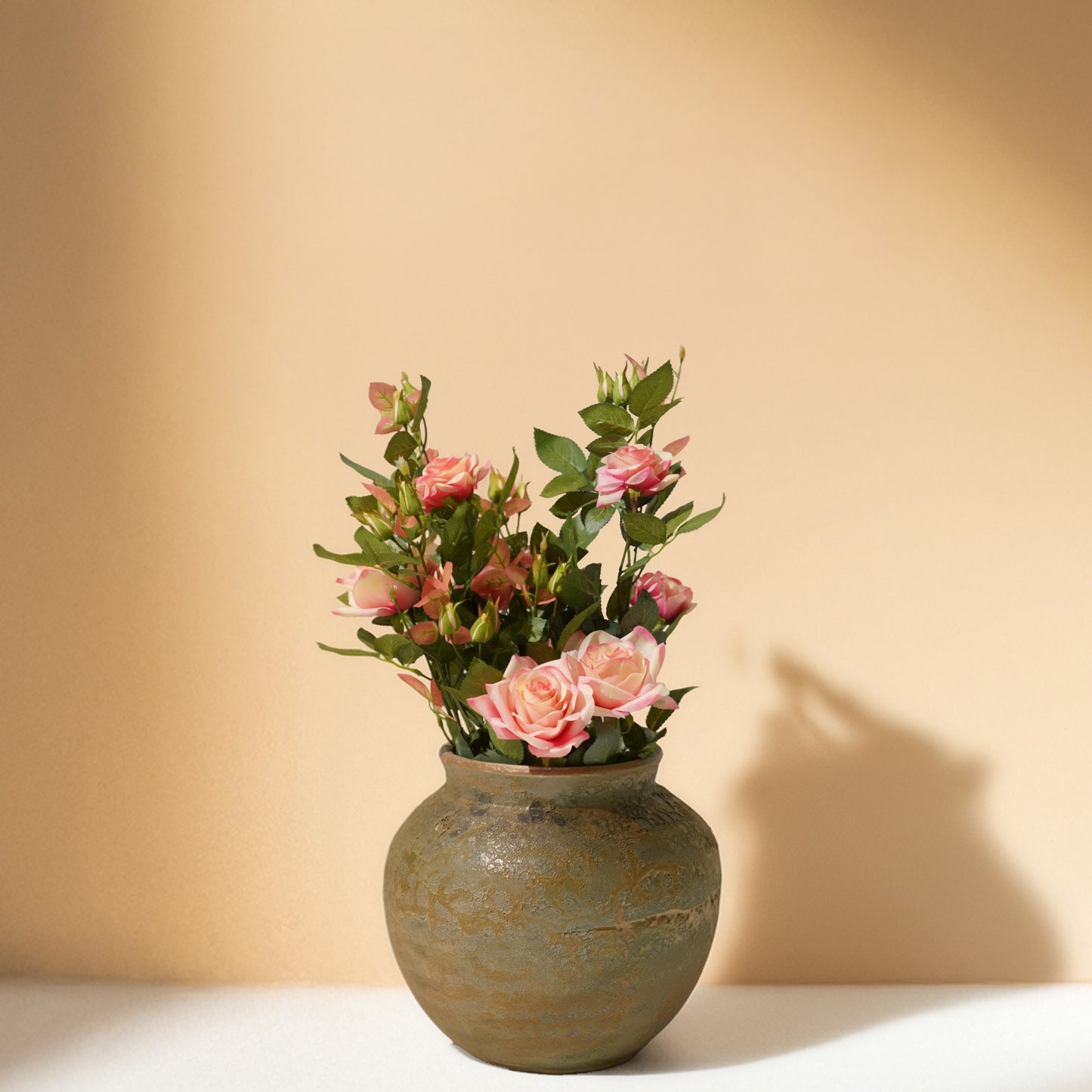 Rose Pink Artificial Plant (50cm) No Pot