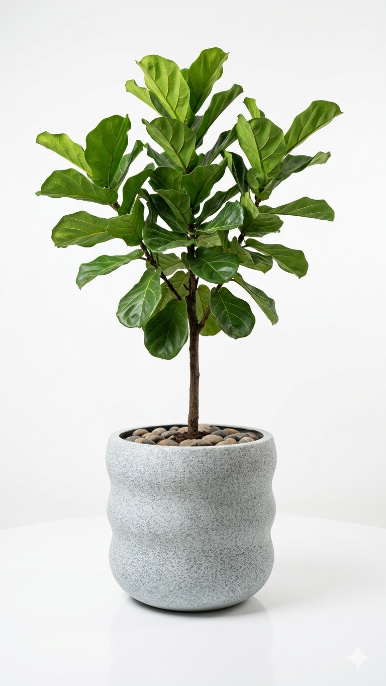 Wavy Fiber Granite Planter: A Statement of Modern Living