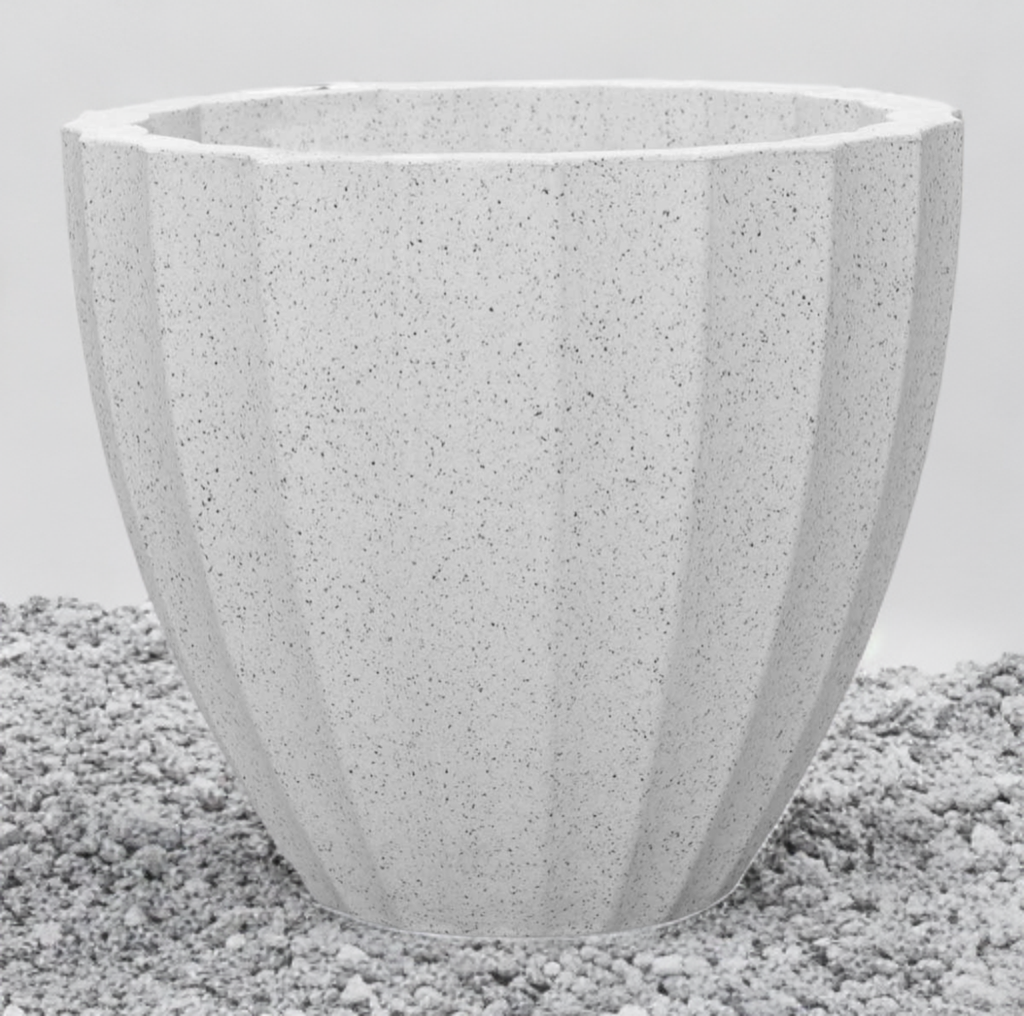 FLOWER POT 33.02 cm (13inch) Marble Stone Fresh Finish F1