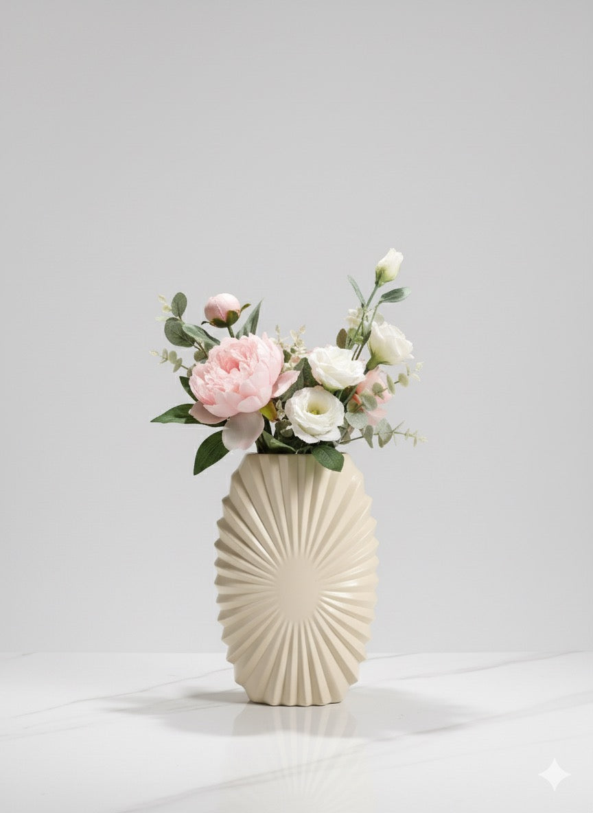 The Sunburst Statement Vase (No Plant)