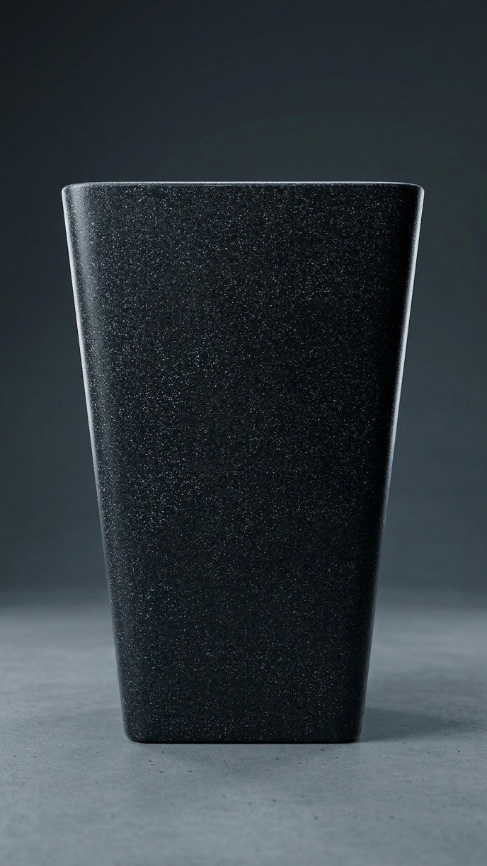 Midnight Granite Square Column Pots