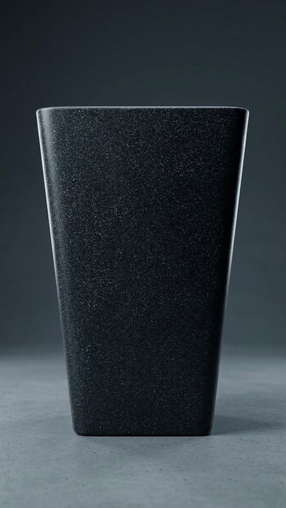 Midnight Granite Square Column Pots