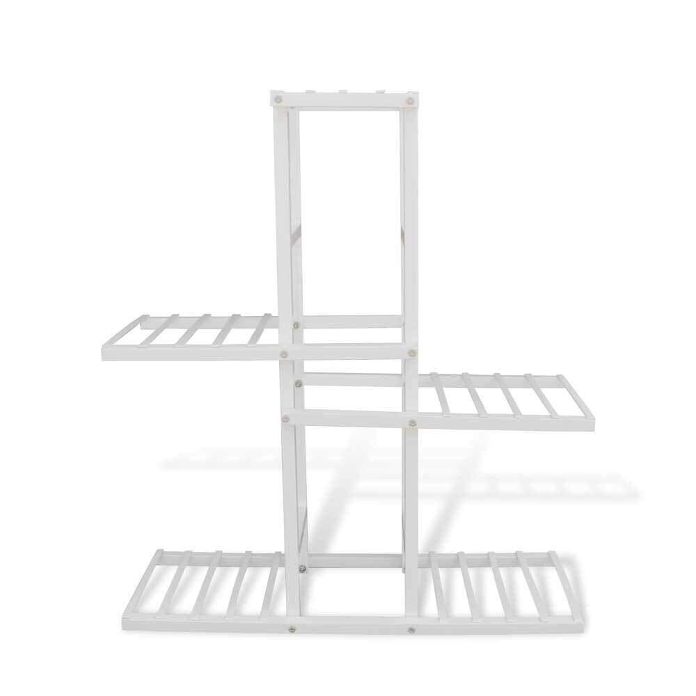 OurBalconyGarden White Metal Stand for Plant Balcony Garden OBGA-02