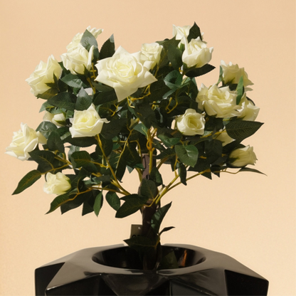 White Rose Artificial Plant (90CM) No Pot