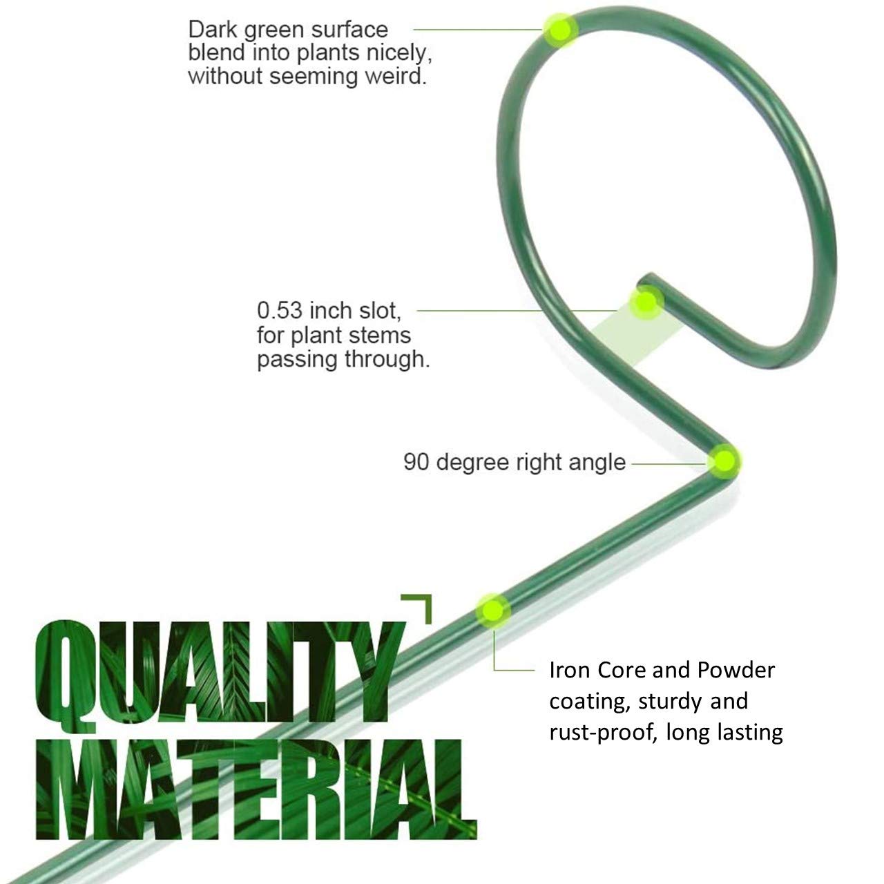 OurBalconyGarden METAL PLANT SUPPORTER OBGA-09