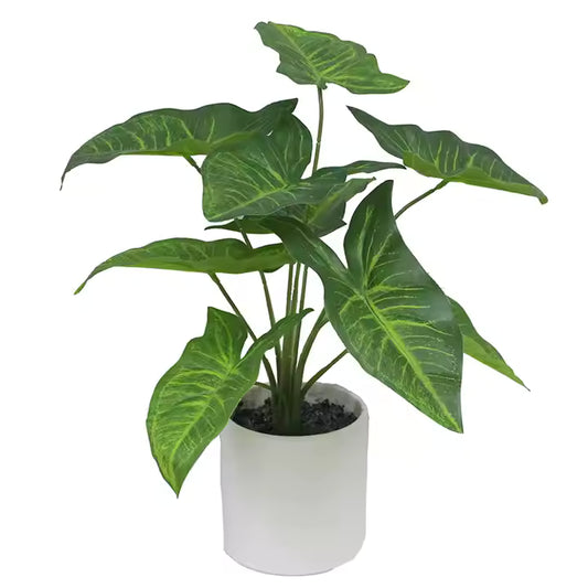 Taro Green Artificial Plant(40CM) No Pot
