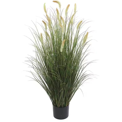 Grass Plant Artificial Brown Flower (95CM) No Pot