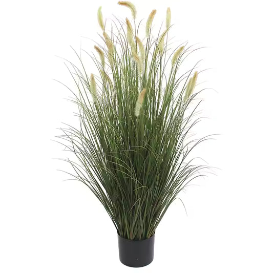 Grass Plant Artificial Brown Flower (95CM) No Pot