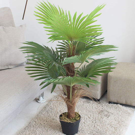 Fan Palm with Pure Palm Fiber Artificial Plant (120CM) No Pot