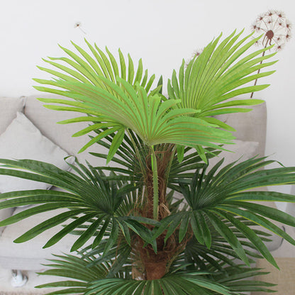 Fan Palm with Pure Palm Fiber Artificial Plant (120CM) No Pot