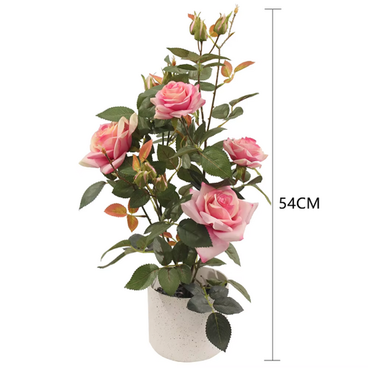 OurBalconyGarden Rose Pink Artificial Plant OBG4