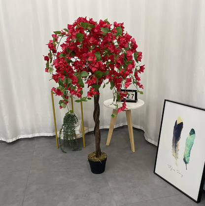 Bourgainvillea (Red) Artificial Plant (120CM) No Pot