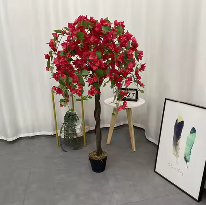 Bourgainvillea (Red) Artificial Plant (120CM) No Pot