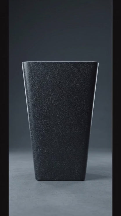 Midnight Granite Square Column Pots